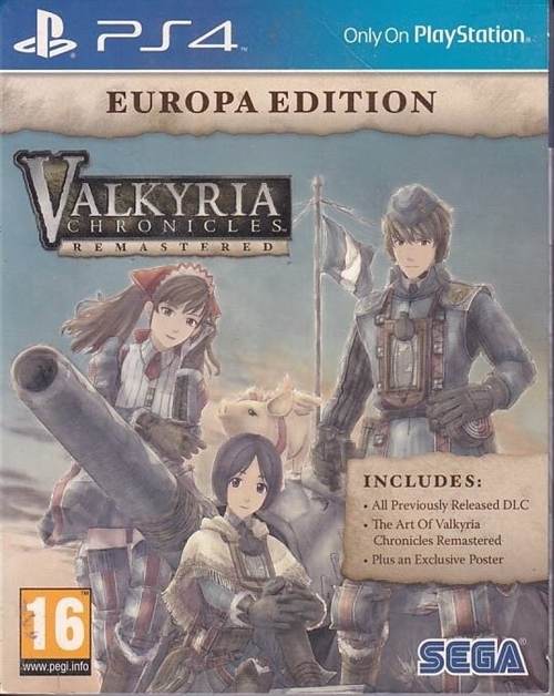 Valkyria Chronicles Remastered Europe Edition - PS4 (A-Grade) (Genbrug)
